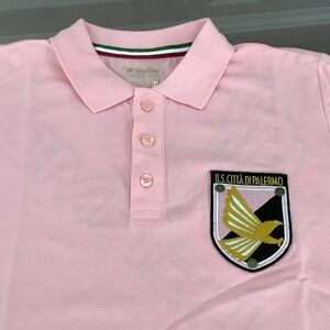 U.S. Città di Palermo Pink Polo Shirt for Men